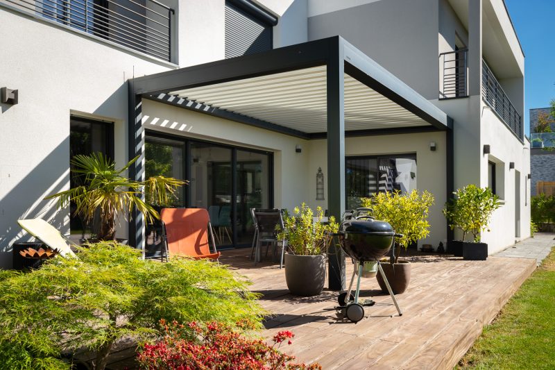 Pergola en alu jardin création